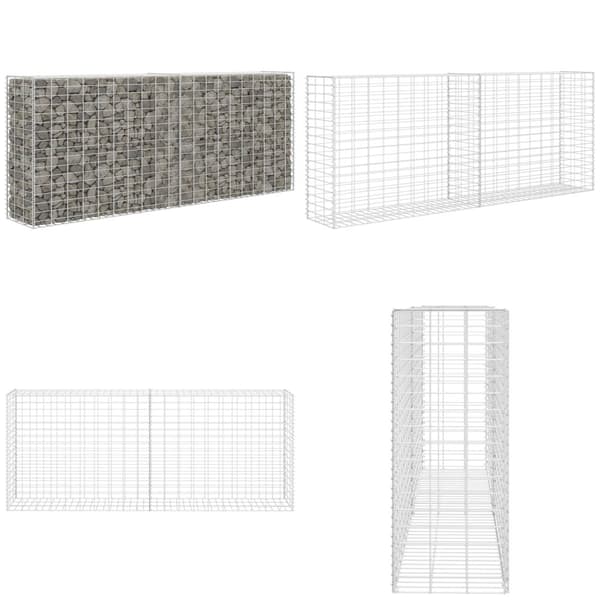 Gabion/kivikori galvanoitu teräs 85x30x200 cm - Kivikori - Kivikorit - Home & Living
