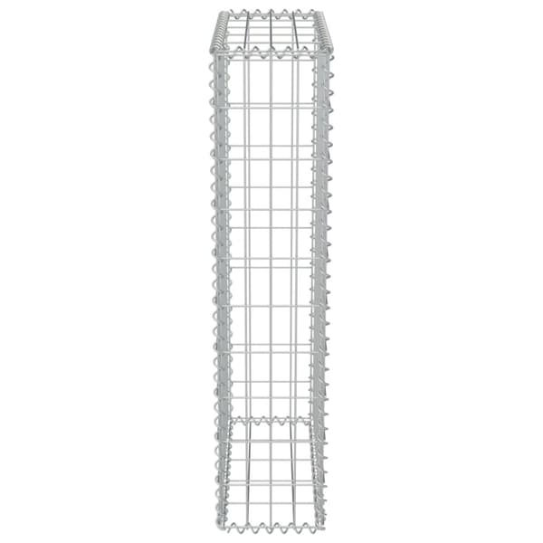 Gabionseinä kansilla galvanoitu teräs 50x20x100 cm - Gabionseinä - Gabionseinät - Home & Living