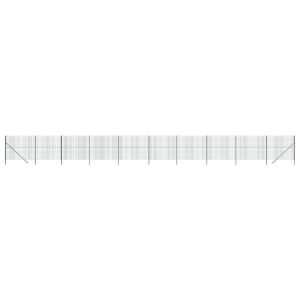 Trådhegn 2x25 m galvaniseret stål grøn - Trådhegn - Havehegn - Home & Living