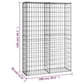 Pikkukuva 8 / 8: Gabion/kivikori kansilla galvanoitu vaijeri 150x100x30 cm - Gabion-kori - Gabion-korit - Home & Living