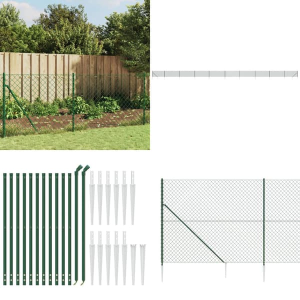 Trådhegn med jordspyd 0,8x25 m grøn - Trådhegn - Ståltrådshegn - Home & Living
