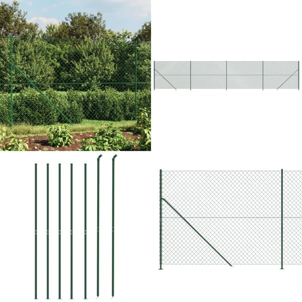 Trådhegn med flange 1,6x10 m grøn - Trådhegn - Ståltrådshegn - Home & Living