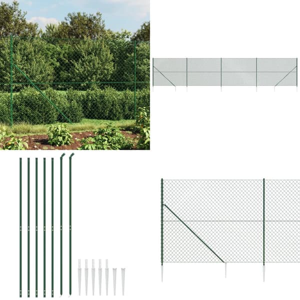 Trådhegn med jordspyd 1,4x10 m grøn - Trådhegn - Ståltrådshegn - Home & Living