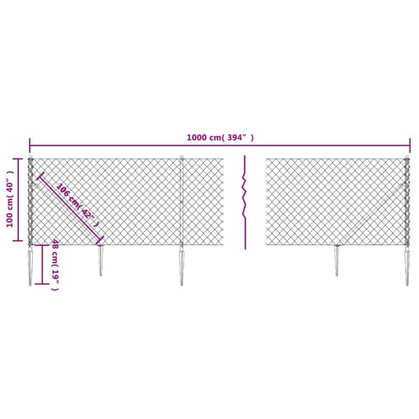 Trådhegn med jordspyd 1x10 m grøn - Trådhegn - Ståltrådshegn - Home & Living