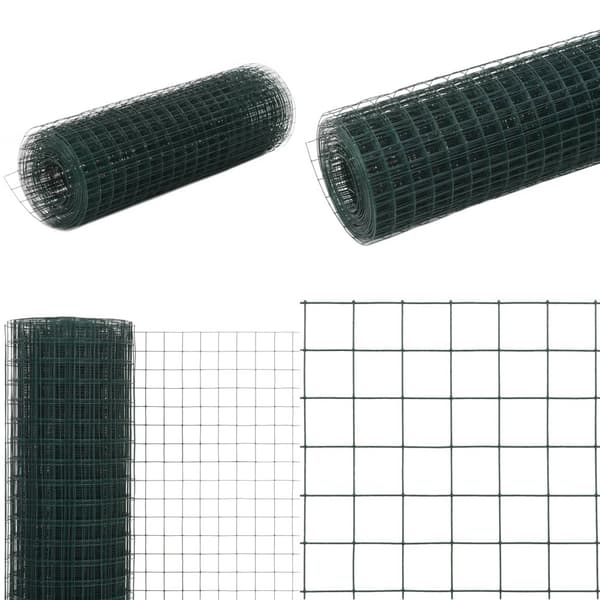 Hönsnät stål med PVC-beläggning 25x0,5 m grön - Stålnät - Trådnät - Home & Living