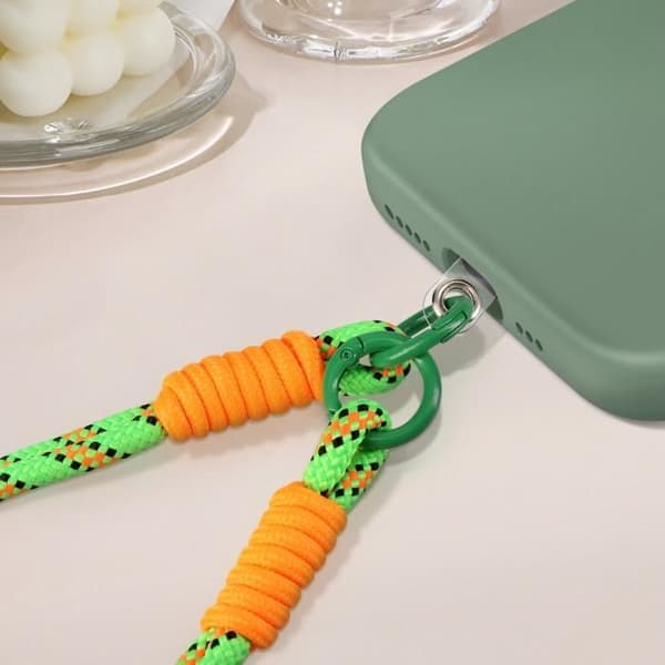 Kort rem för telefon Lime Green