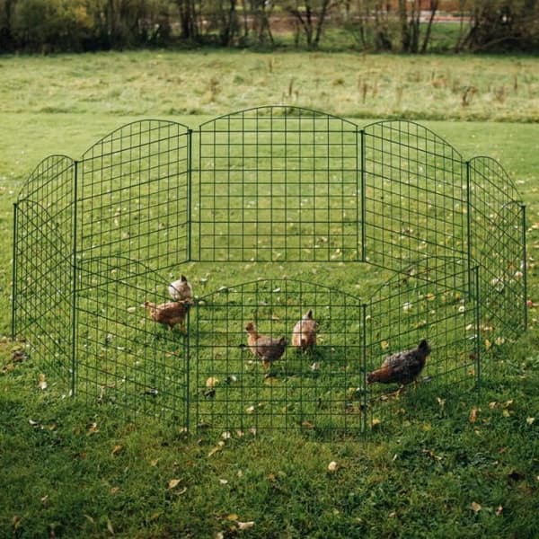 YUENFONG metall damm staket dekorativt hund staket mesh staket, komplett kit, 78 x 78 cm - Top Arch
