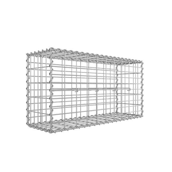 Rootz Stone Gabion - Koristeellinen puutarhan kiviseinä - Kivipenkki - Galvanoitu teräs - Pika-asennus - Aikaa säästävä vaihtoehto - Luova muotoilu -