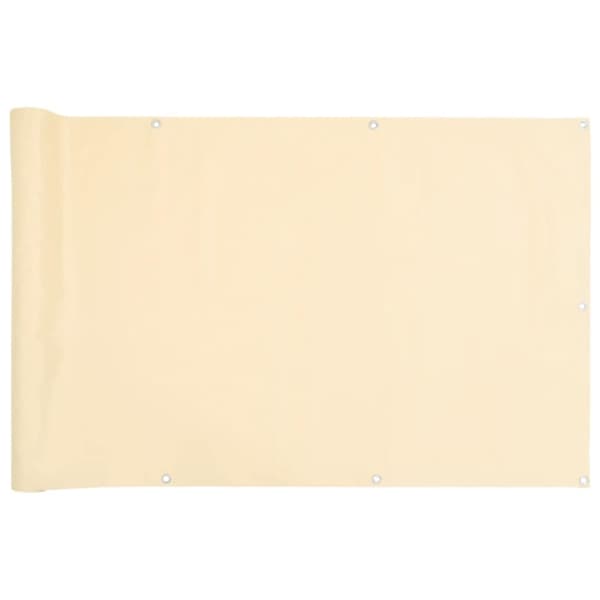 vidaXL altanafskærmning 300x120 cm PVC cremefarvet