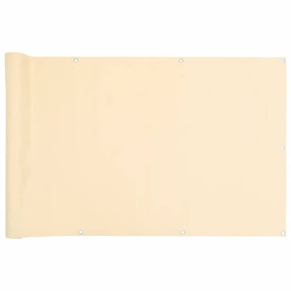 vidaXL altanafskærmning 600x90 cm PVC cremefarvet