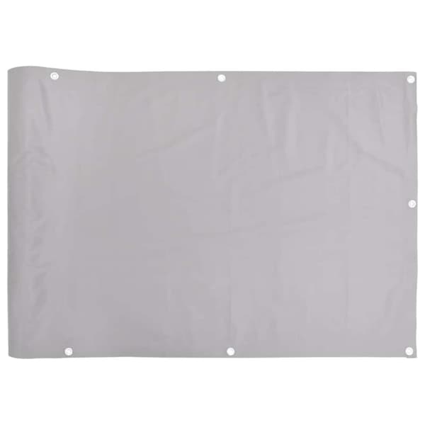 vidaXL Balkongskjerm grå 1000x120 cm PVC