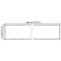Miniatyrbilde 7 av 7: vidaXL Balkongskjerm antrasitt 400x75 cm PVC