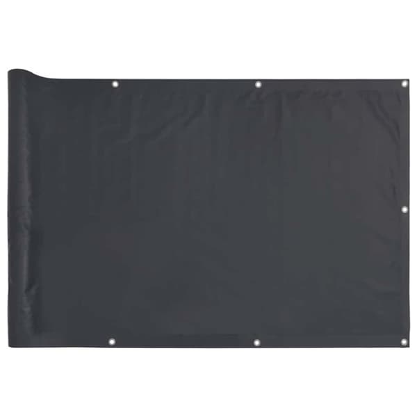 vidaXL Balkongskjerm antrasitt 500x75 cm PVC