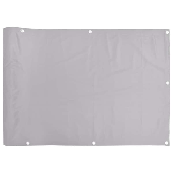 vidaXL Balkongskjerm grå 800x75 cm PVC