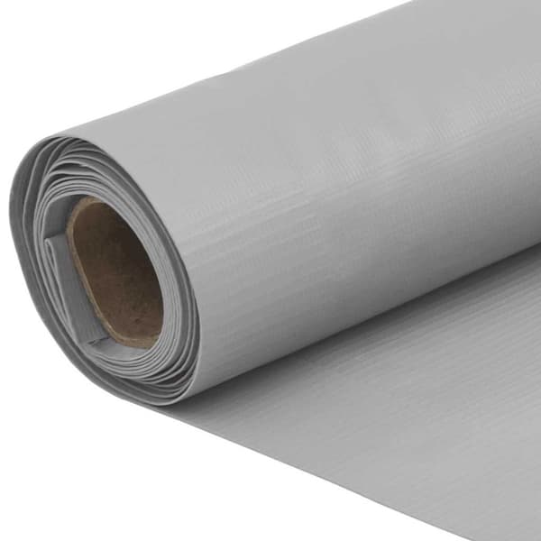 vidaXL Balkongskjerm grå 500x90 cm PVC