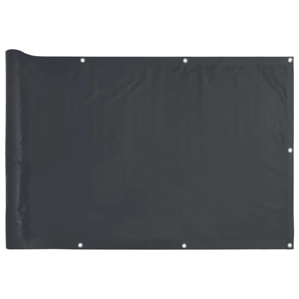 vidaXL Balkongskjerm antrasitt 700x75 cm PVC
