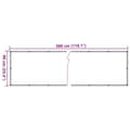 Miniatyrbilde 7 av 7: vidaXL Balkongskjerm grå 300x90 cm PVC