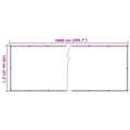 Miniatyrbilde 7 av 7: vidaXL Balkongskjerm kremhvit 1000x120 cm PVC