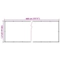 Miniatyrbild 7 av 7: vidaXL Insynsskydd för balkong gräddvit 400x120 cm PVC