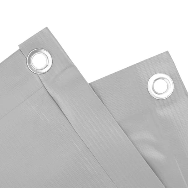 vidaXL Parvekkeen yksityisyyssuoja harmaa 400x120 cm PVC