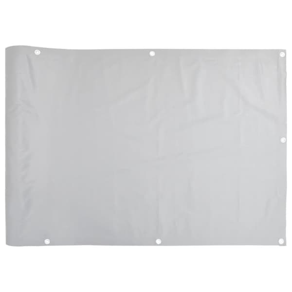 vidaXL Parvekkeen yksityisyyssuoja harmaa 400x120 cm PVC