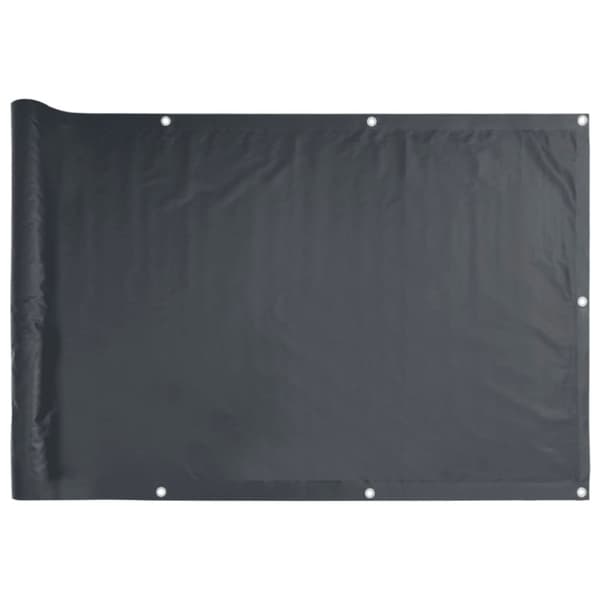 vidaXL Parvekkeen yksityisyyssuoja antrasiitti 500x120 cm PVC
