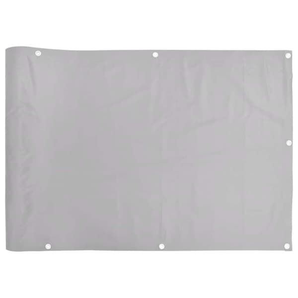 vidaXL Parvekkeen yksityisyyssuoja harmaa 300x120 cm PVC
