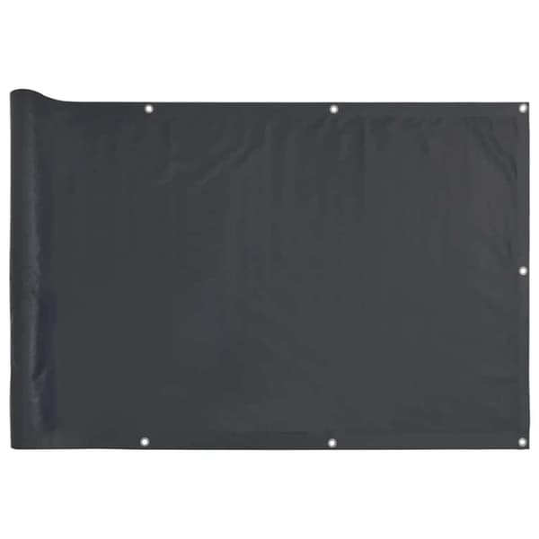vidaXL Balkongskjerm antrasitt 600x75 cm PVC