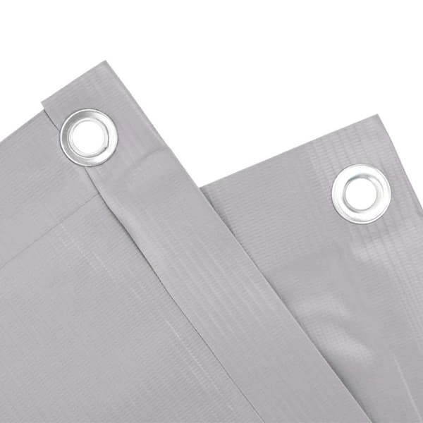 vidaXL Balkongskjerm grå 600x75 cm PVC