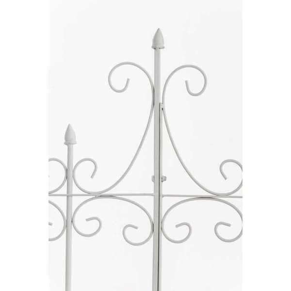 Stöd för klätterväxter - CLP - FLIEDER - Smidesjärn - 150 x 100 cm - Vit