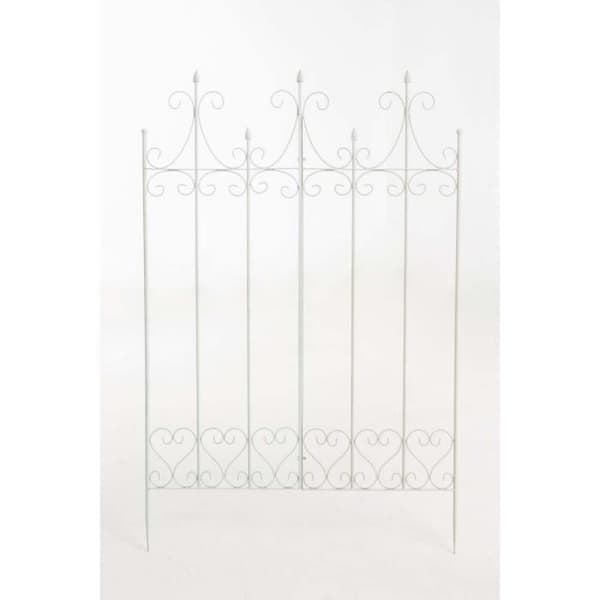 Stöd för klätterväxter - CLP - FLIEDER - Smidesjärn - 150 x 100 cm - Vit