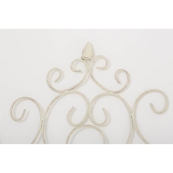 Väggtrellis - CLP - PAULA - Järn - 170 x 85 cm - Antik krämfärg