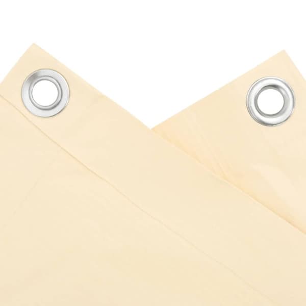 vidaXL altanafskærmning 300x75 cm PVC cremefarvet