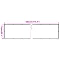 Miniatyrbillede 7 af 7: vidaXL altanafskærmning 300x75 cm PVC cremefarvet