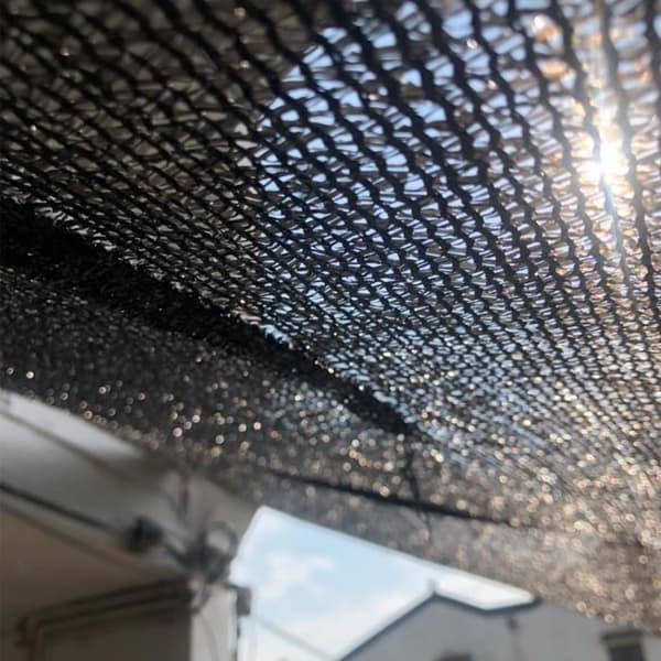 LARS360 Stängselnät av polyeten med hög densitet - Solskydd För trädgård, balkong Antracit 1,2 m x 10 m