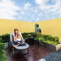 Miniatyrbild 4 av 4: LARS360 Sekretessskärm 120x500 cm Färg: bambu Skydd mot vind PVC-stängsel Perfekt för trädgården, balkongen, terrassen