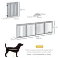 Miniatyrbild 3 av 10: Rootz Dog Barrier - Wooden Pet Gate - Folding Dog Guard - Pinewood - Flexibel design - 204cm x 30cm x 61cm