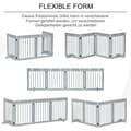 Miniatyrbild 5 av 10: Rootz Dog Barrier - Wooden Pet Gate - Folding Dog Guard - Pinewood - Flexibel design - 204cm x 30cm x 61cm