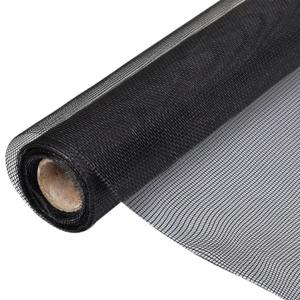 Insektsnät glasfiberplast 100x1000 cm svart