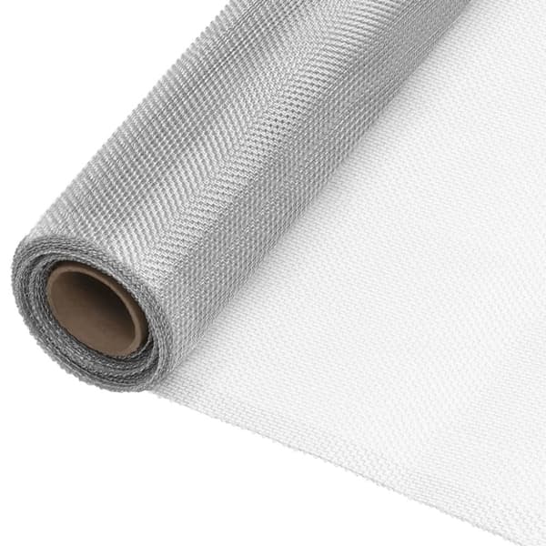 Insektsnät aluminium 80x1000 cm silver