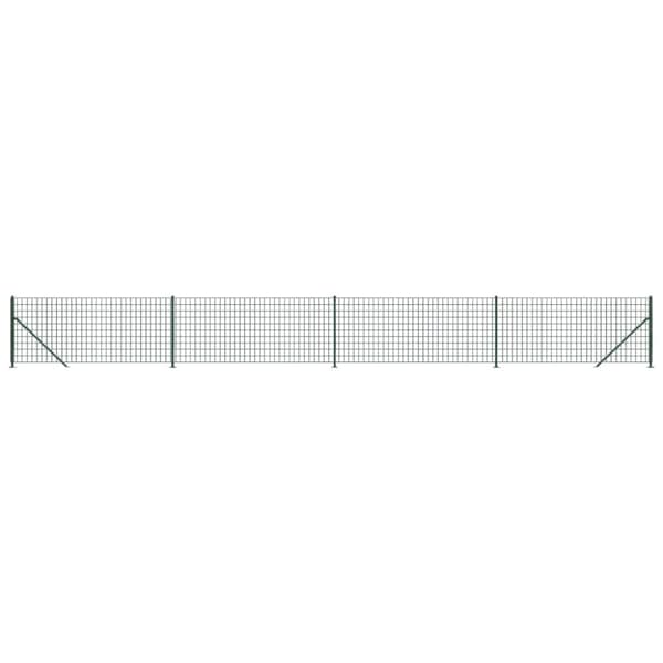 Stängsel med stolpsko grön 1,1x10 m
