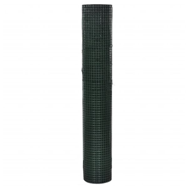 Hönsnät galvaniserat med PVC-beläggning 25x1 m grön