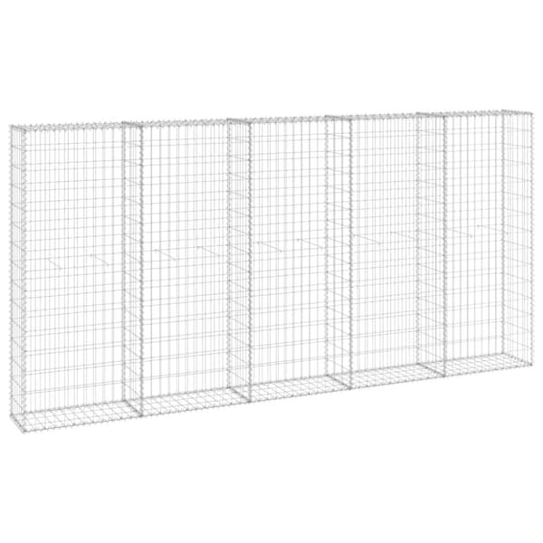 Gabionmur galvaniserat stål 300x30x150 cm