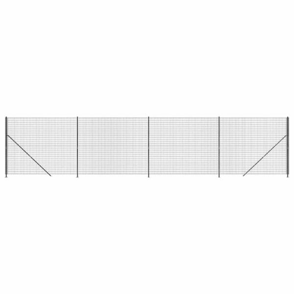 Stängsel med stolpsko antracit 2,2x10 m
