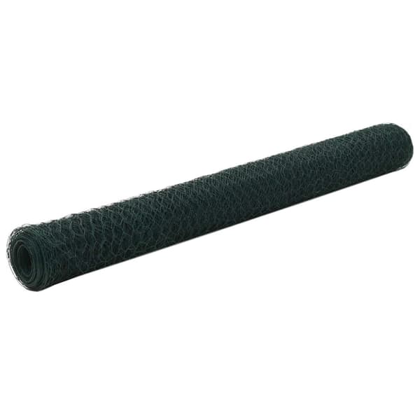Hönsnät stål med PVC-beläggning 25x1,2 m grön