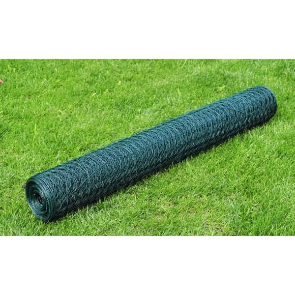 Hönsnät med PVC-beläggning 25x0,5 m grön