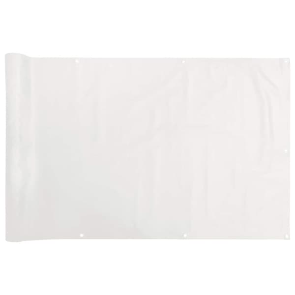 Insynsskydd för balkong vit 500x120 cm PVC