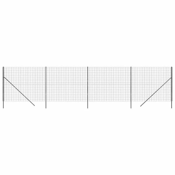 Stängsel antracit 2,2x10 m galvaniserat stål