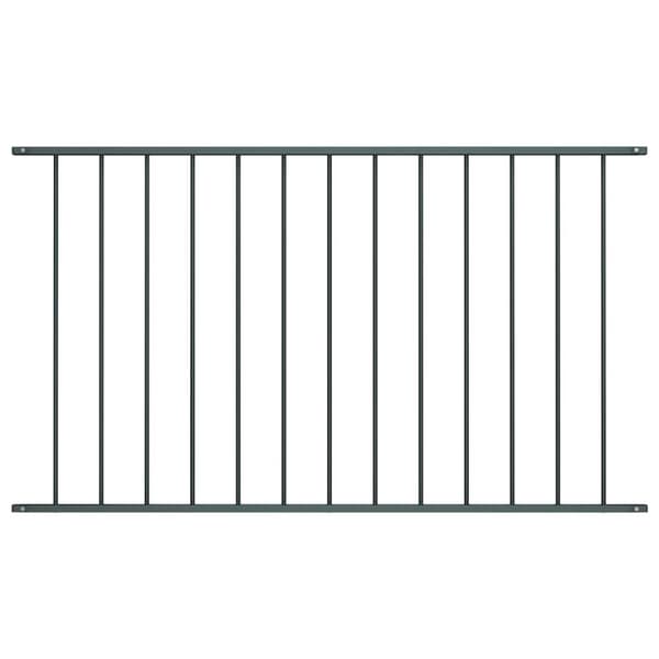 Staketpanel pulverlackerat stål 1,7x1,25 m antracit