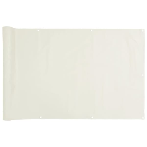 Insynsskydd för trädgården vit 1000x120 cm PVC